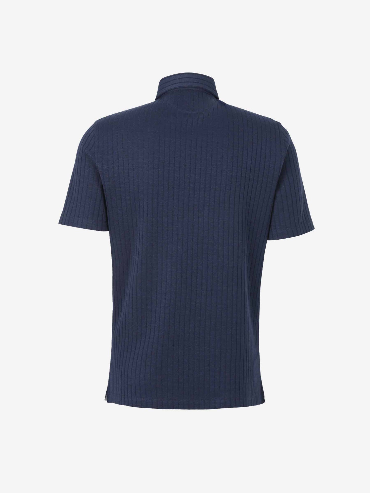 Brunello Cucinelli Hombre Barcelona Polo Canalé Botones color Azul Cobalto sku 552-001534 01 - Foto 2