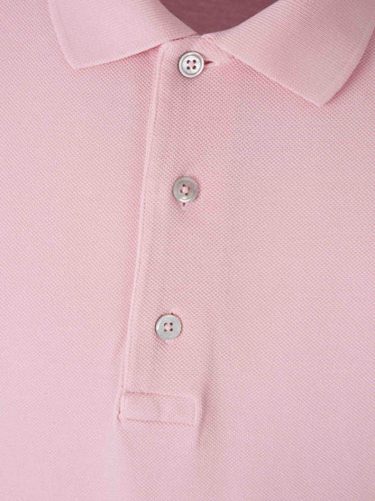 Outlet online Tom Ford Hombre Polo Logo Piqué color Rosa Palo sku 552-001538 02 - Foto 3