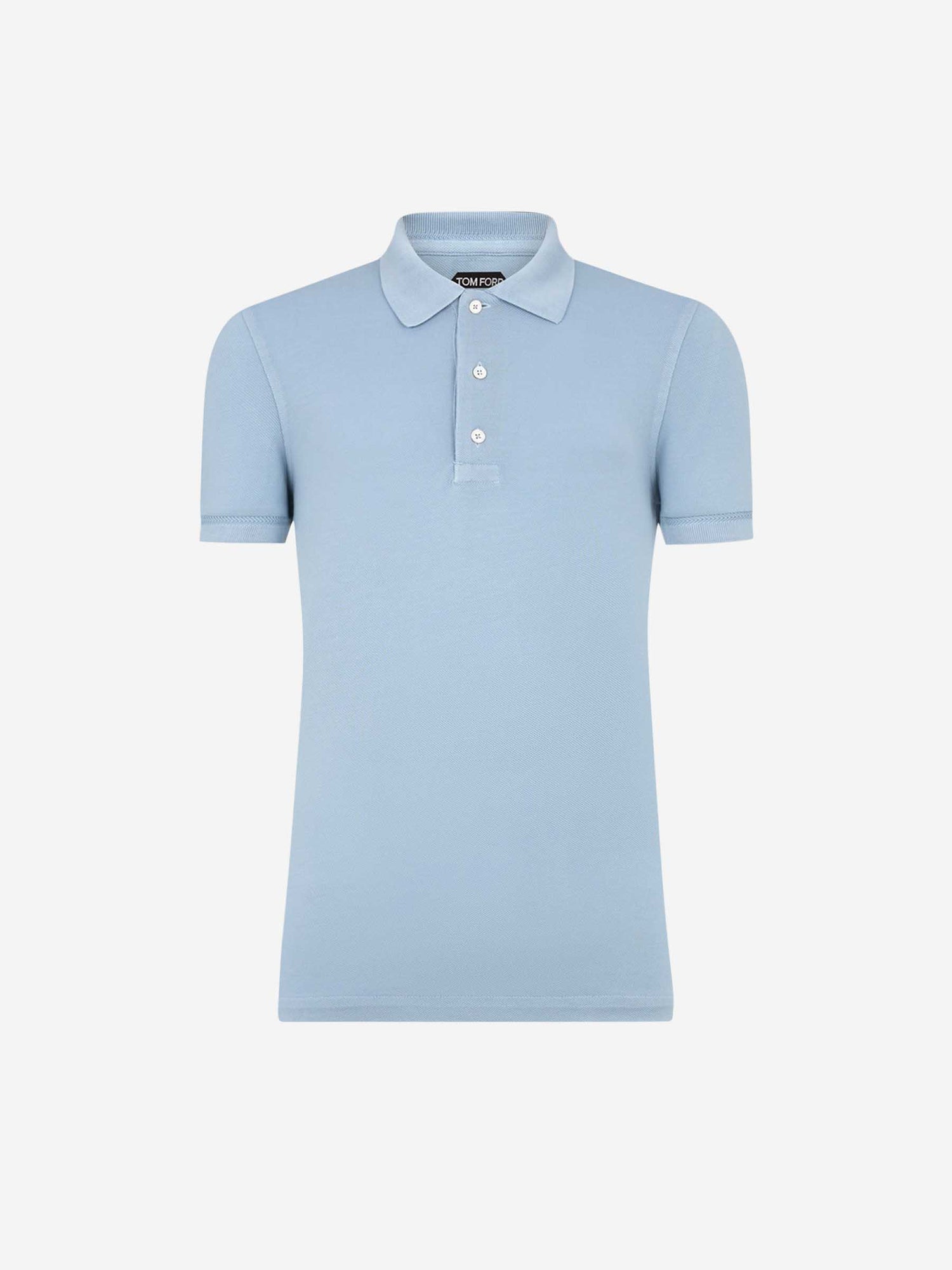 Outlet online Tom Ford Hombre Polo Liso Lyocell color Azul Celeste sku 552-001539 01 - Foto 1