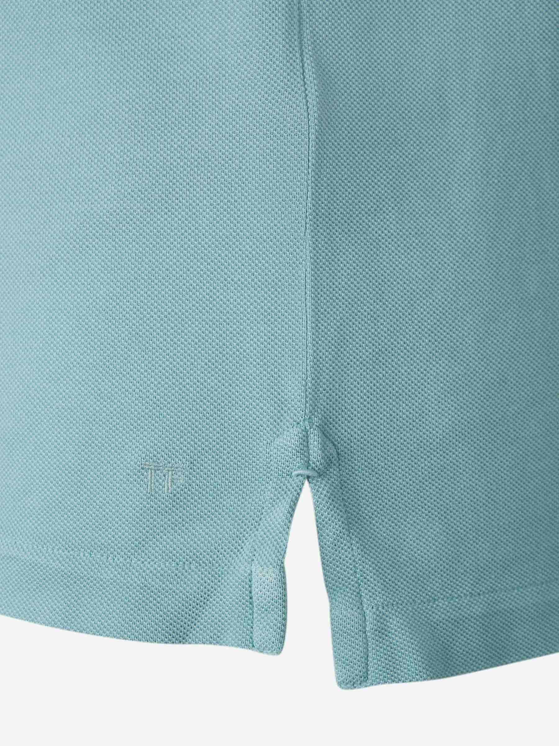 Outlet online Tom Ford Hombre Polo Liso Lyocell color Azul Celeste sku 552-001539 01 - Foto 4