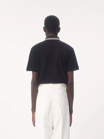 Valentino Hombre Barcelona Polo Logo Algodón color Negro sku 552-001549 00 - Foto 3