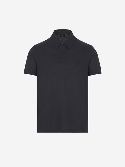 Outlet online Brioni Hombre Polo Logo Lana color Azul Noche sku 552-001553 01 - Foto 1