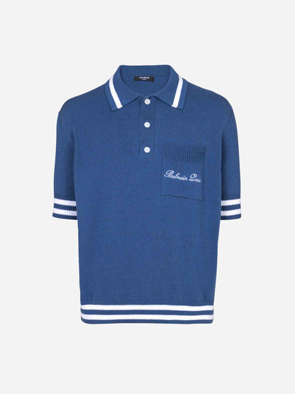 Balmain Hombre Barcelona Polo Punto Logo color Azul Marino sku 552-001557 01 - Foto 1