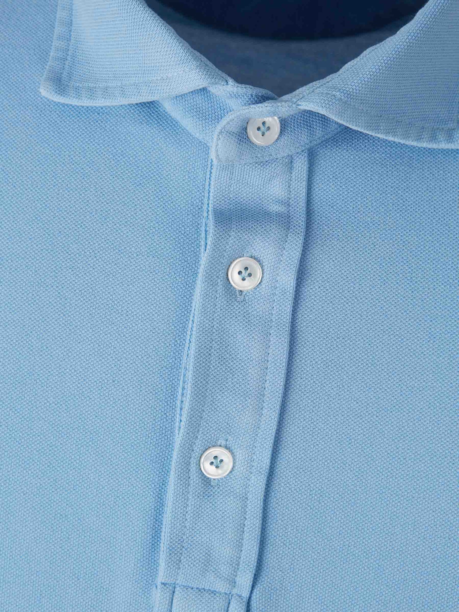 Outlet online Santa Eulalia Hombre Polo Liso Algodón color Azul Celeste sku 552-001559 03 - Foto 3