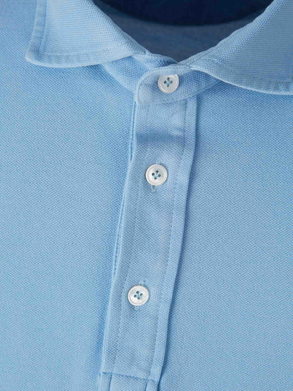 Outlet online Santa Eulalia Hombre Polo Liso Algodón color Azul Celeste sku 552-001559 03 - Foto 3