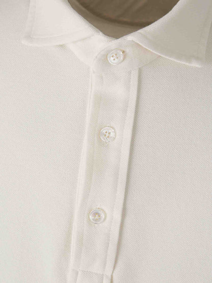 Outlet online Santa Eulalia Hombre Polo Liso Algodón color Crema sku 552-001559 06 - Foto 3