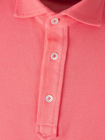 Outlet online Santa Eulalia Hombre Polo Liso Algodón color Salmón sku 552-001559 09 - Foto 3