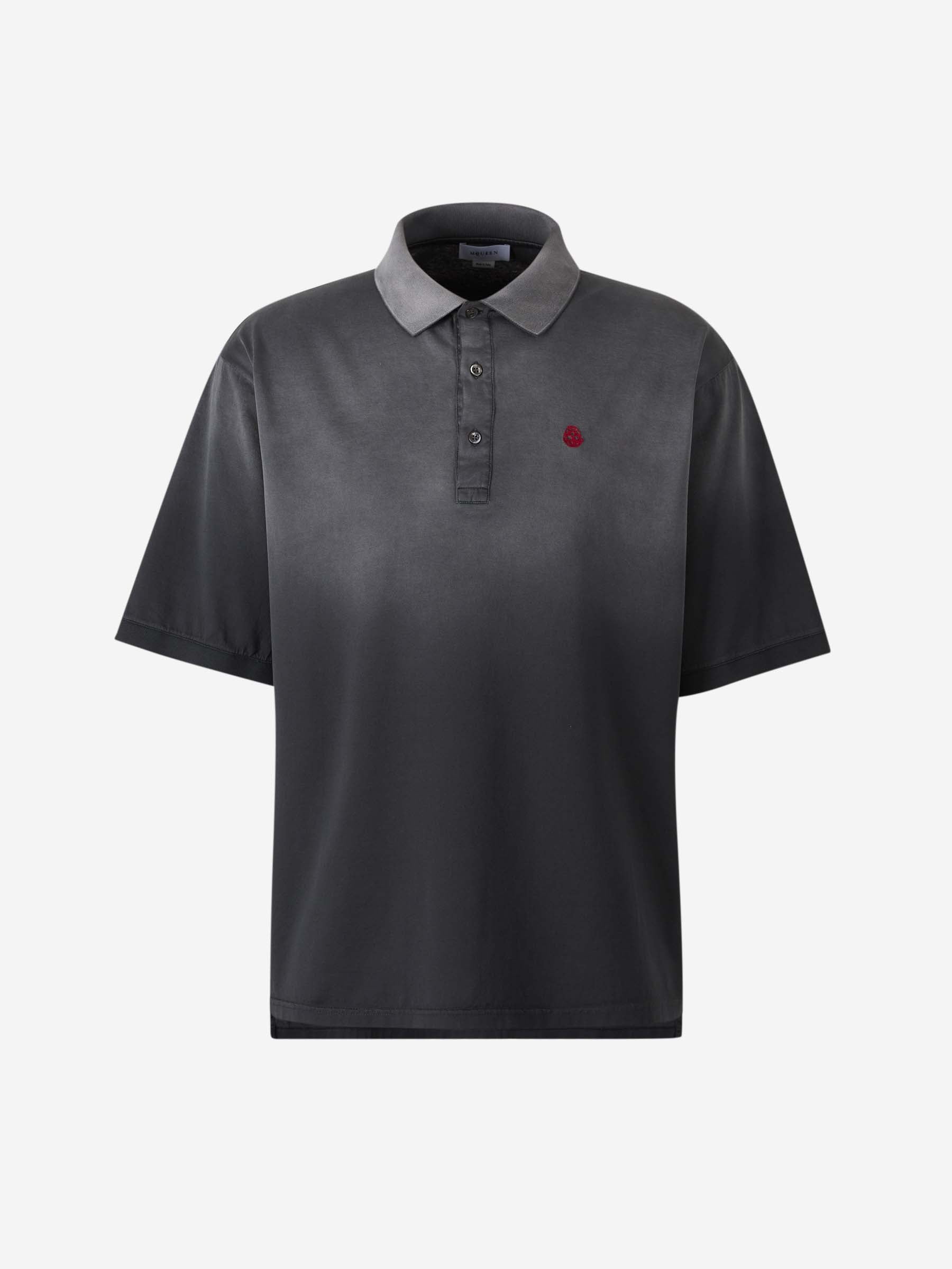 Outlet online Alexander McQueen Hombre Polo Logo Algodón color Negro sku 552-001562 01 - Foto 1