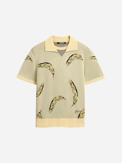 Outlet online Jacquemus Hombre Polo Plátano Marino color Amarillo Claro sku 552-001564 00 - Foto 1