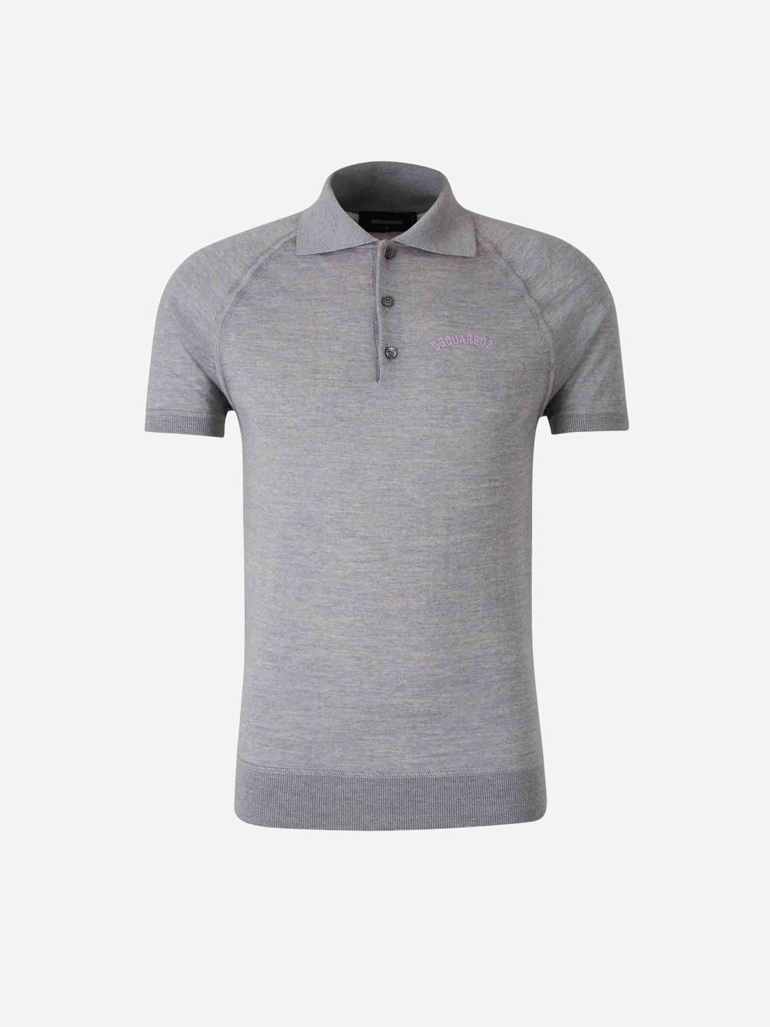 Outlet online Dsquared2 Hombre Polo Punto Lana color Gris Piedra sku 552-001584 01 - Foto 1