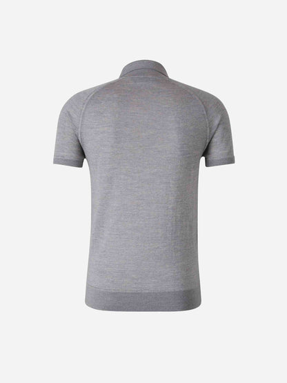 Outlet online Dsquared2 Hombre Polo Punto Lana color Gris Piedra sku 552-001584 01 - Foto 2