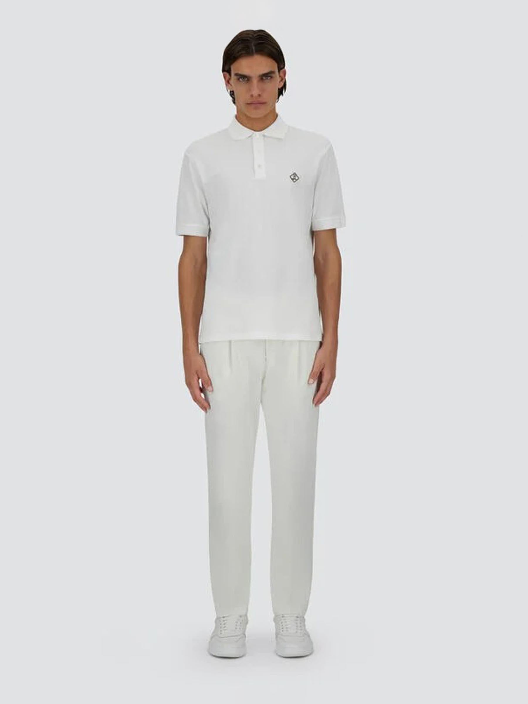 Outlet online Herno Hombre Polo Logo Piqué color Blanco sku 552-001587 01 - Foto 2