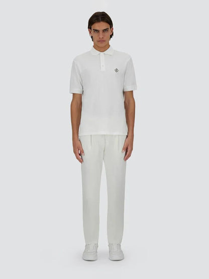 Outlet online Herno Hombre Polo Logo Piqué color Blanco sku 552-001587 01 - Foto 2