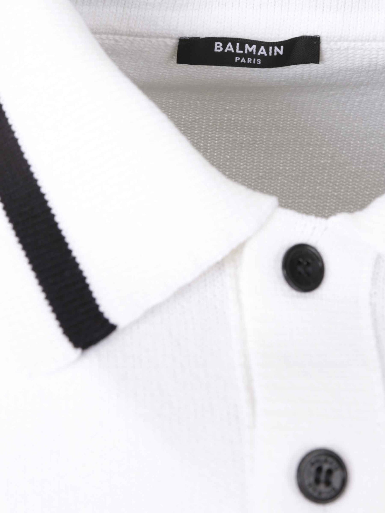 Outlet online Balmain Hombre Polo Punto Tricot color Blanco sku 552-001589 01 - Foto 4
