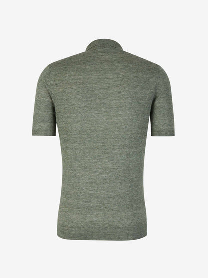 Outlet online Santa Eulalia Hombre Polo Punto Lino color Verde sku 552-001593 01 - Foto 2