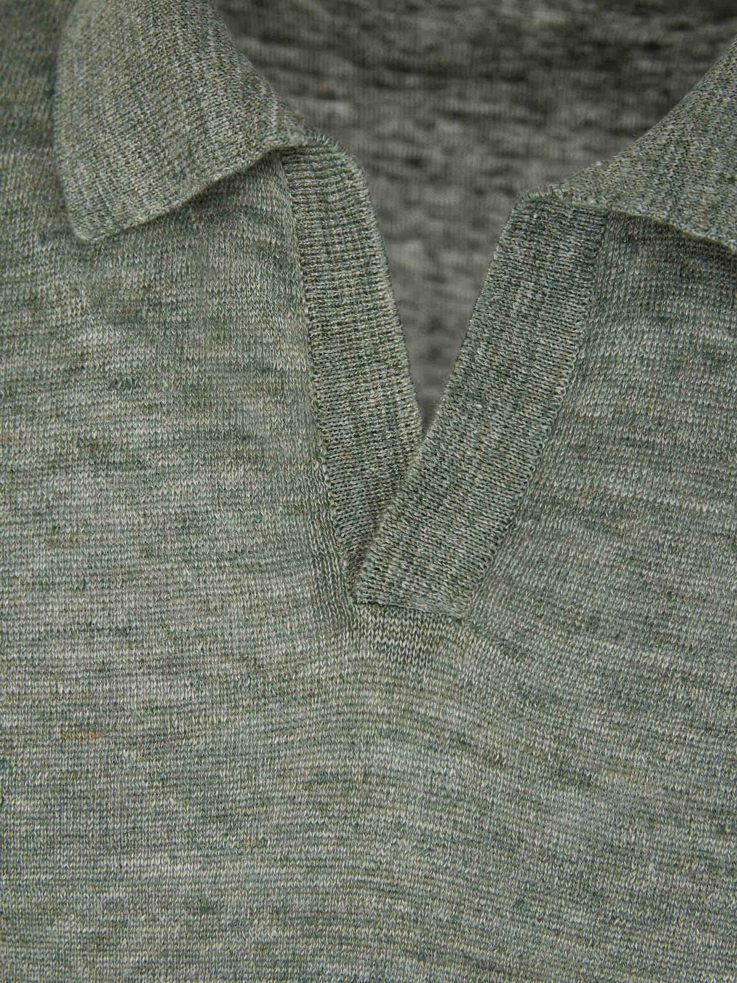 Outlet online Santa Eulalia Hombre Polo Punto Lino color Verde sku 552-001593 01 - Foto 3