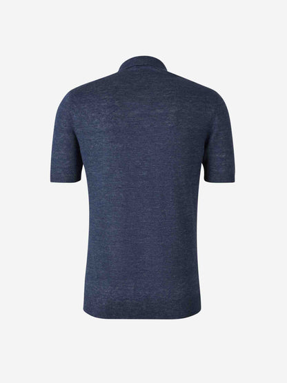 Outlet online Santa Eulalia Hombre Polo Punto Lino color Azul Marino sku 552-001593 02 - Foto 2