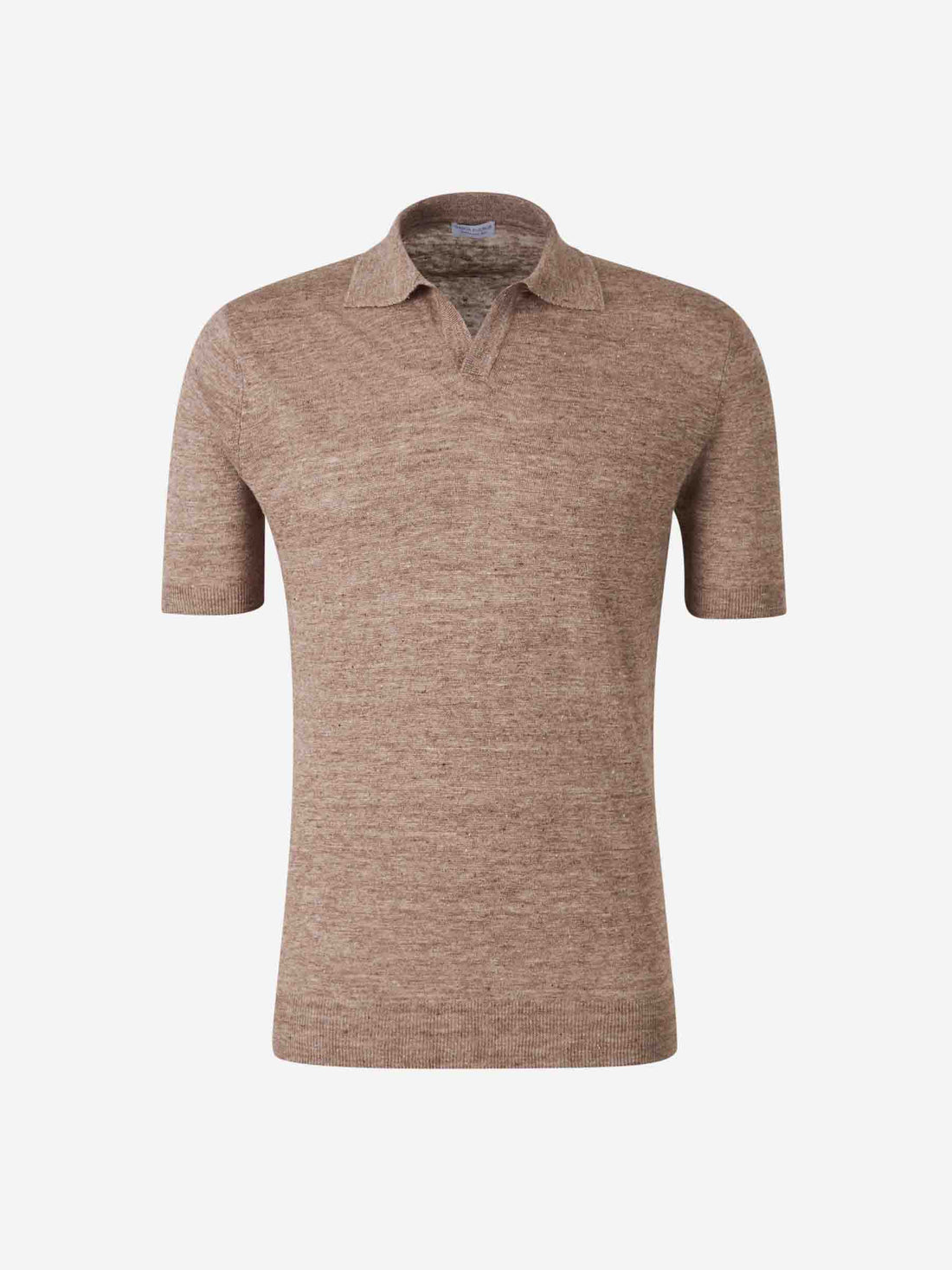 Outlet online Santa Eulalia Hombre Polo Punto Lino color Marrón sku 552-001593 03 - Foto 1