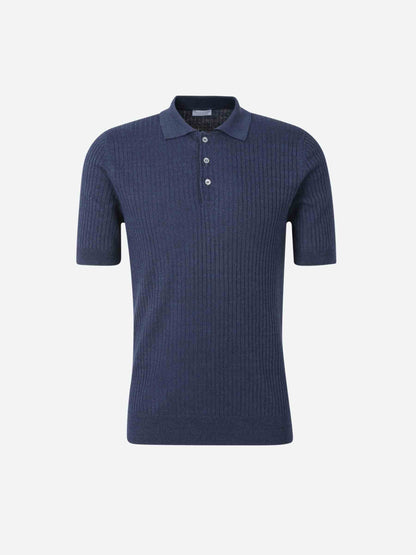 Santa Eulalia Hombre Barcelona Polo Punto Lino color Azul Cobalto sku 552-001594 01 - Foto 1