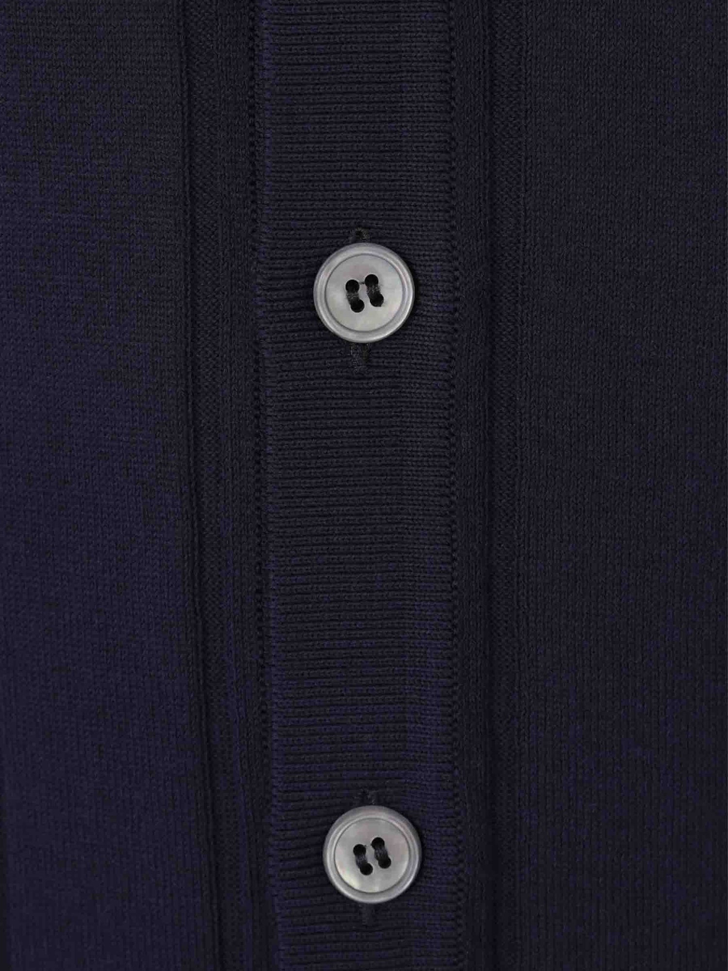 Outlet online Gran Sasso Hombre Polo Abierto Acanalado color Azul Noche sku 552-001598 03 - Foto 4