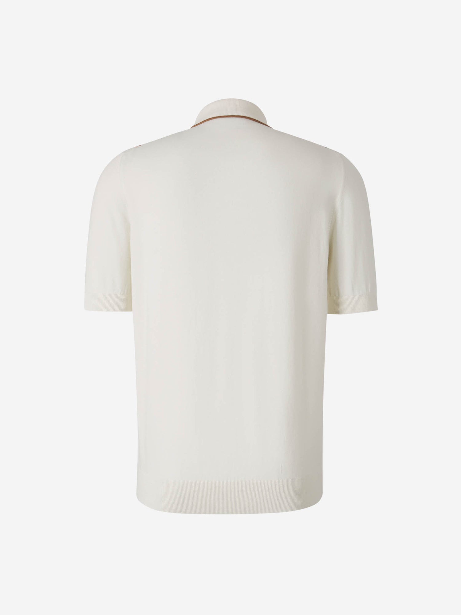 Outlet online Gran Sasso Hombre Polo Algodón Listado color Crema sku 552-001599 01 - Foto 2