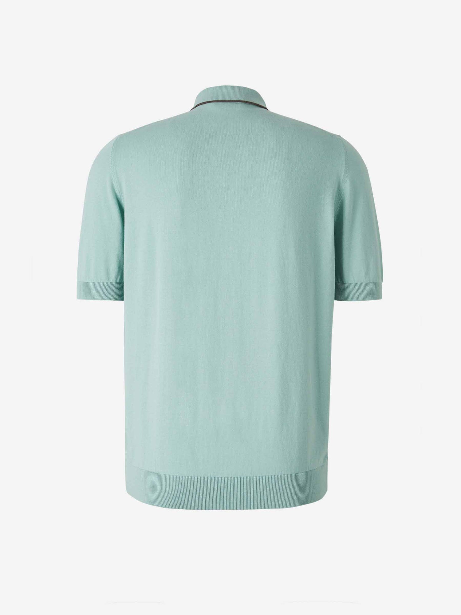 Outlet online Gran Sasso Hombre Polo Algodón Listado color Azul sku 552-001599 02 - Foto 2