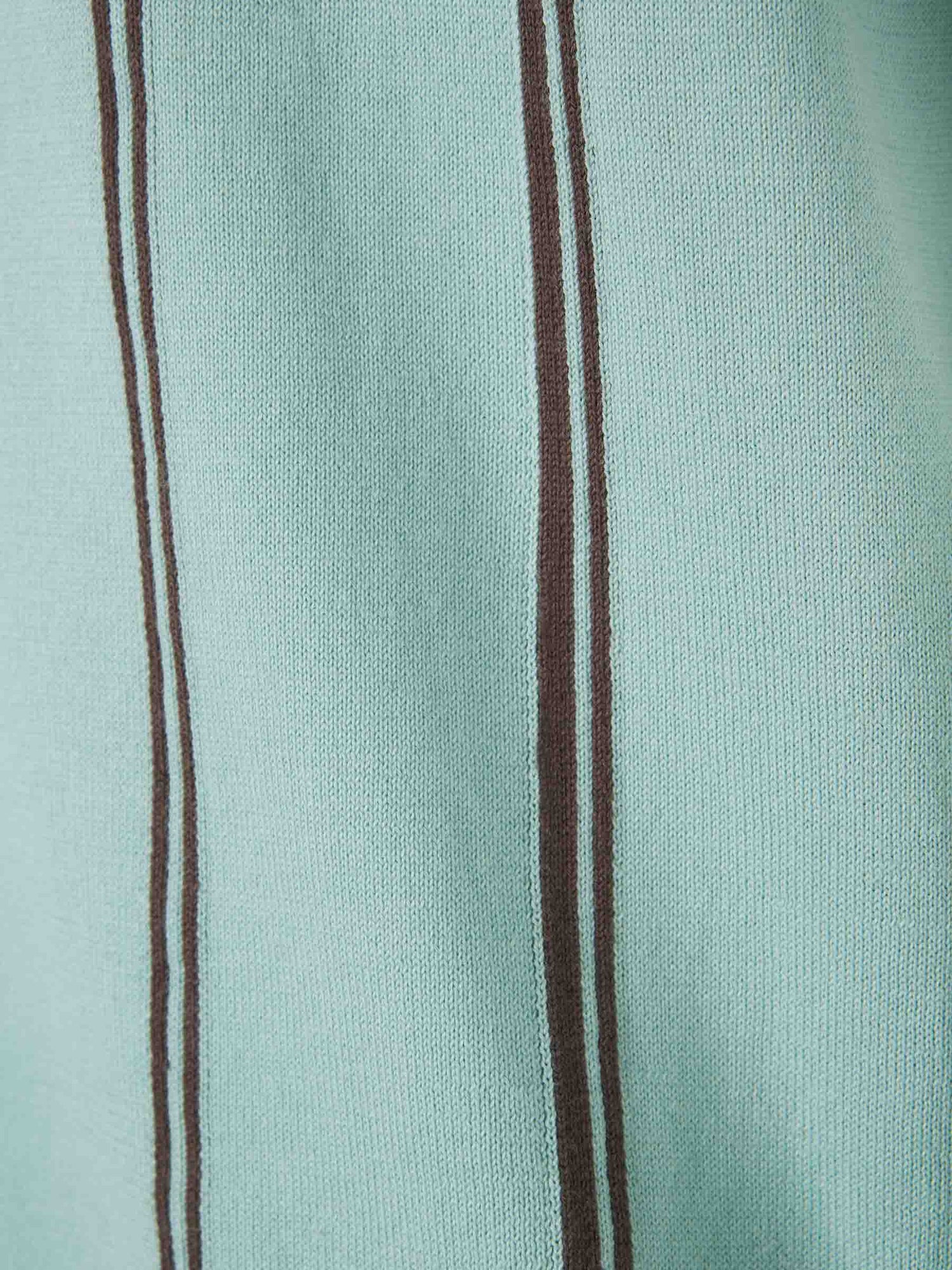 Outlet online Gran Sasso Hombre Polo Algodón Listado color Azul sku 552-001599 02 - Foto 4