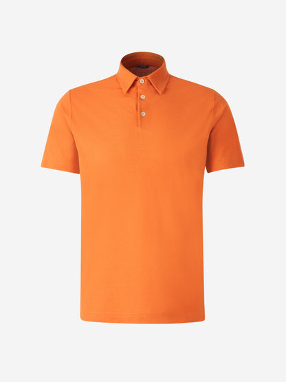 Outlet online Zanone Hombre Polo Liso Algodón color Naranja sku 552-001601 06 - Foto 1