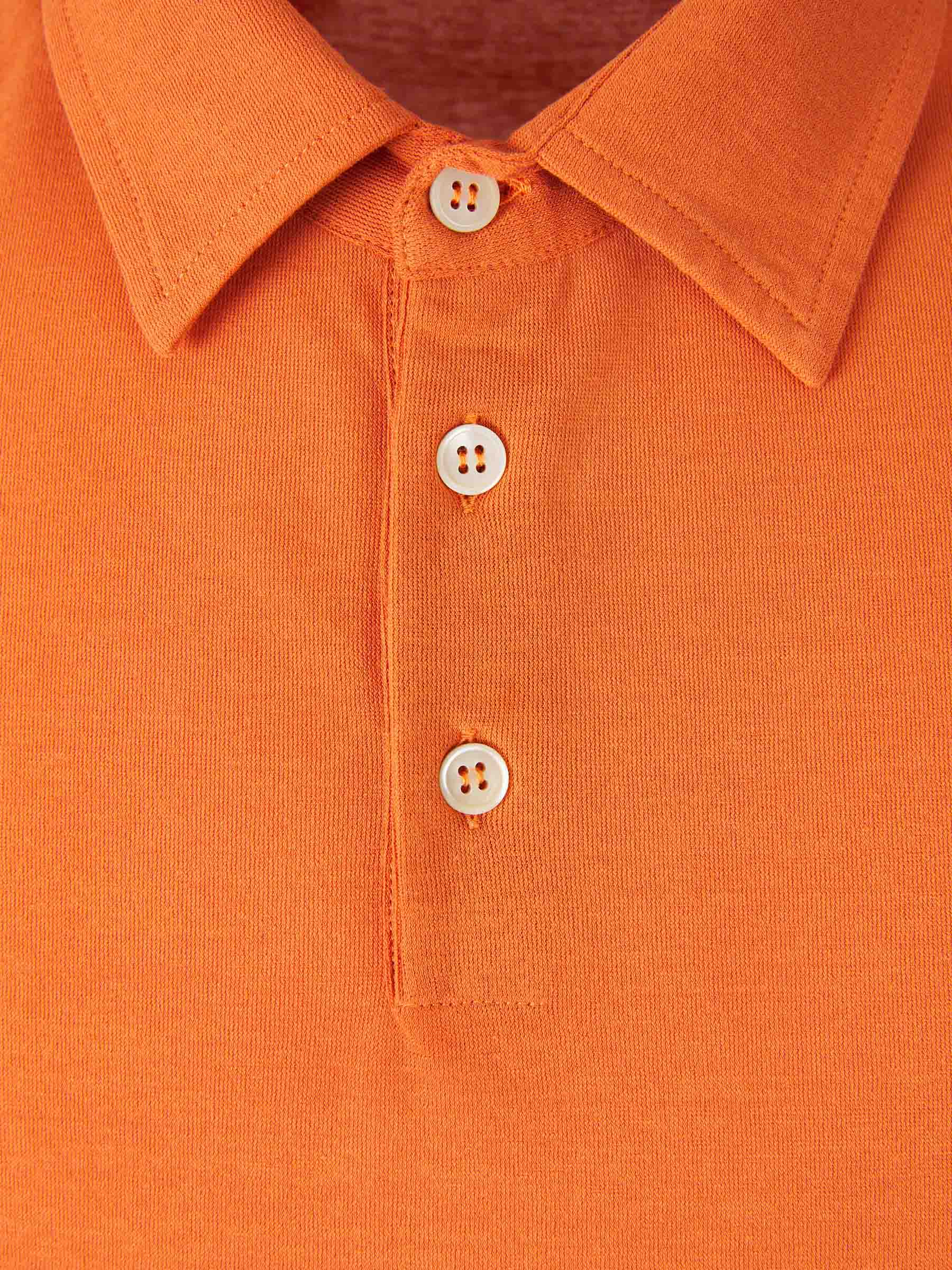 Outlet online Zanone Hombre Polo Liso Algodón color Naranja sku 552-001601 06 - Foto 3
