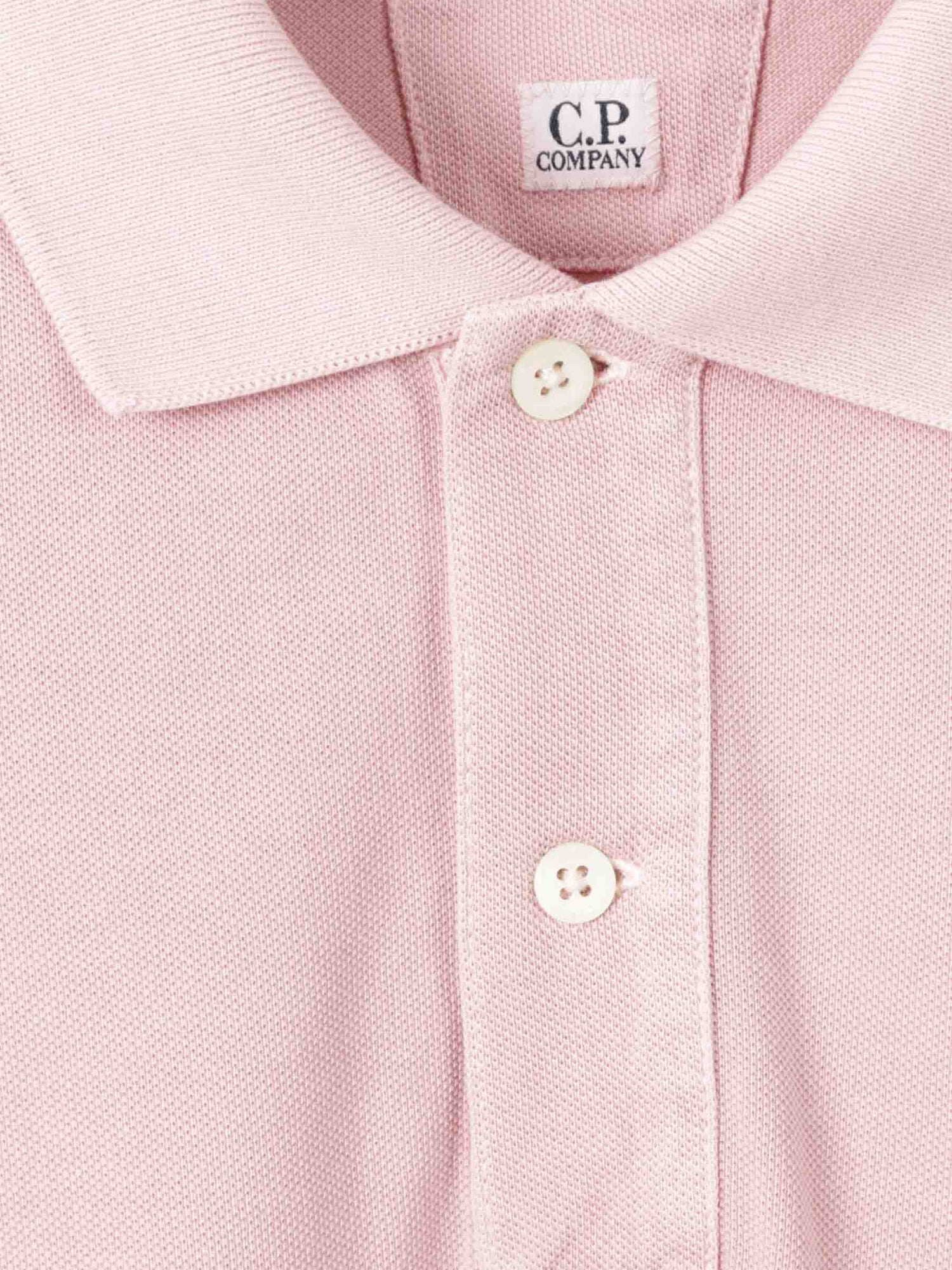 Outlet online C.P. Company Hombre Polo Logo Bordado color Rosa Palo sku 552-001602 01 - Foto 4