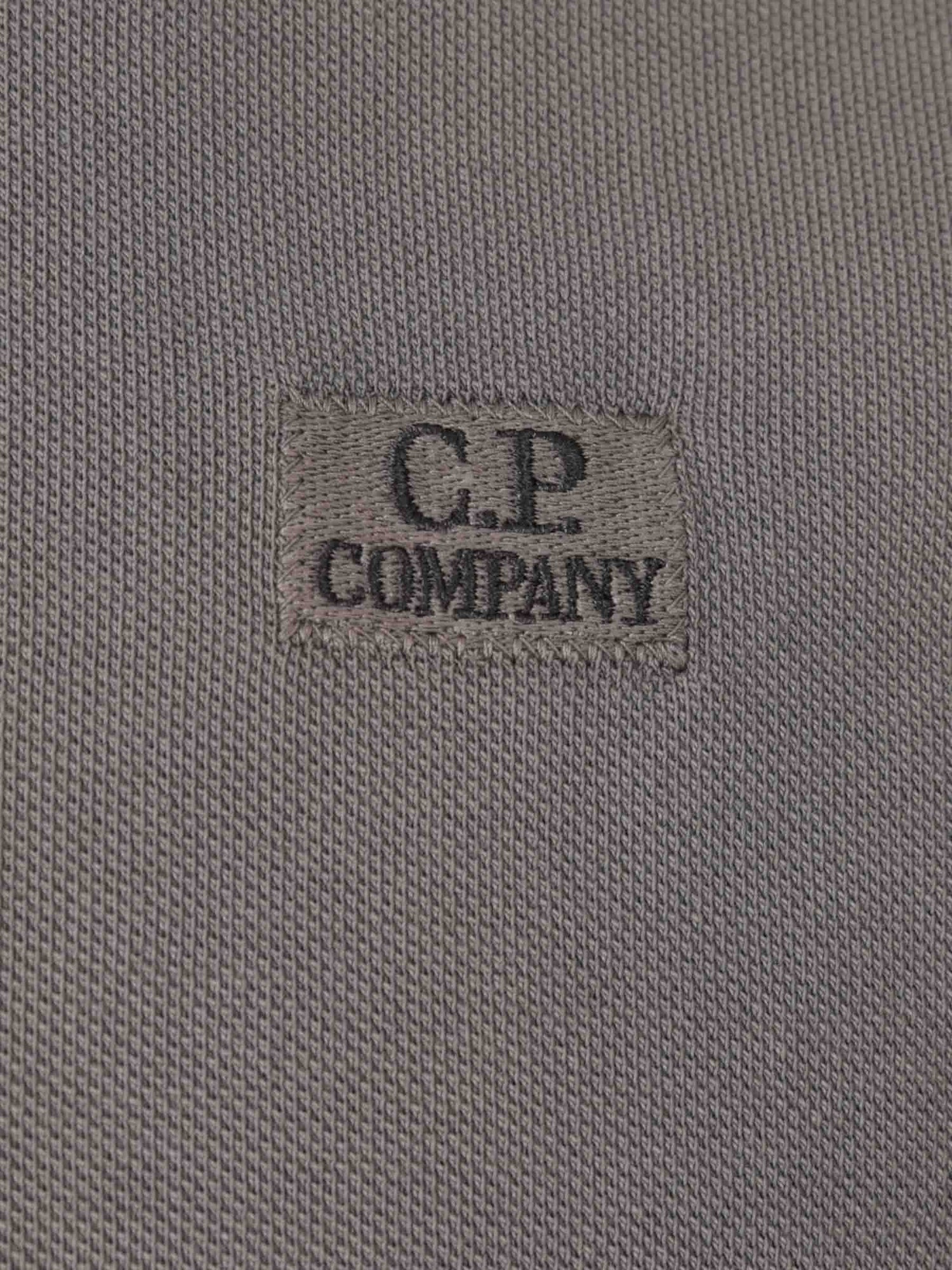 Outlet online C.P. Company Hombre Polo Logo Bordado color Gris Antracita sku 552-001602 03 - Foto 3