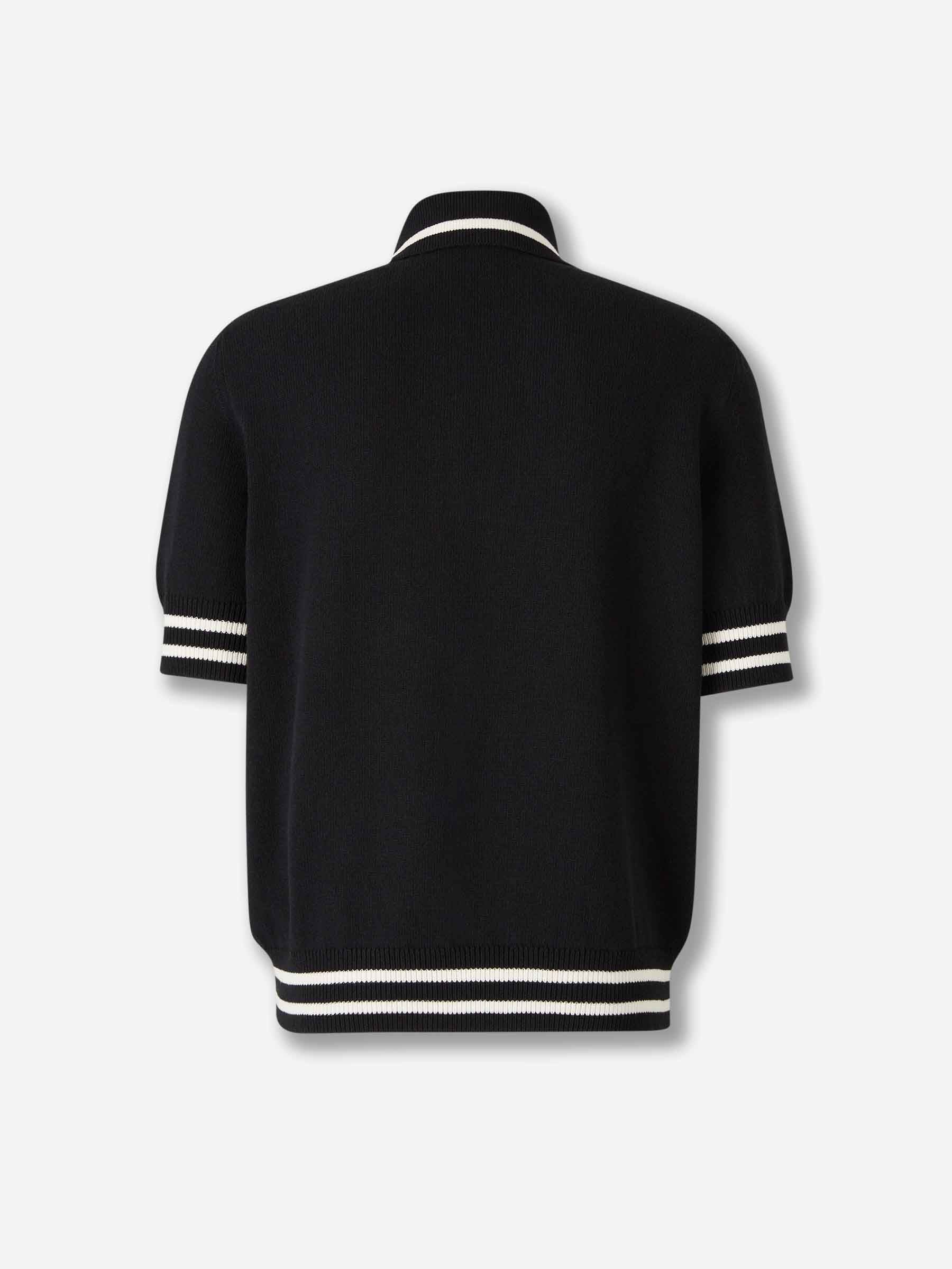 Outlet online Balmain Hombre Polo Punto Logo color Negro sku 552-001622 01 - Foto 2