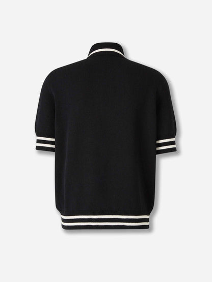 Outlet online Balmain Hombre Polo Punto Logo color Negro sku 552-001622 01 - Foto 2