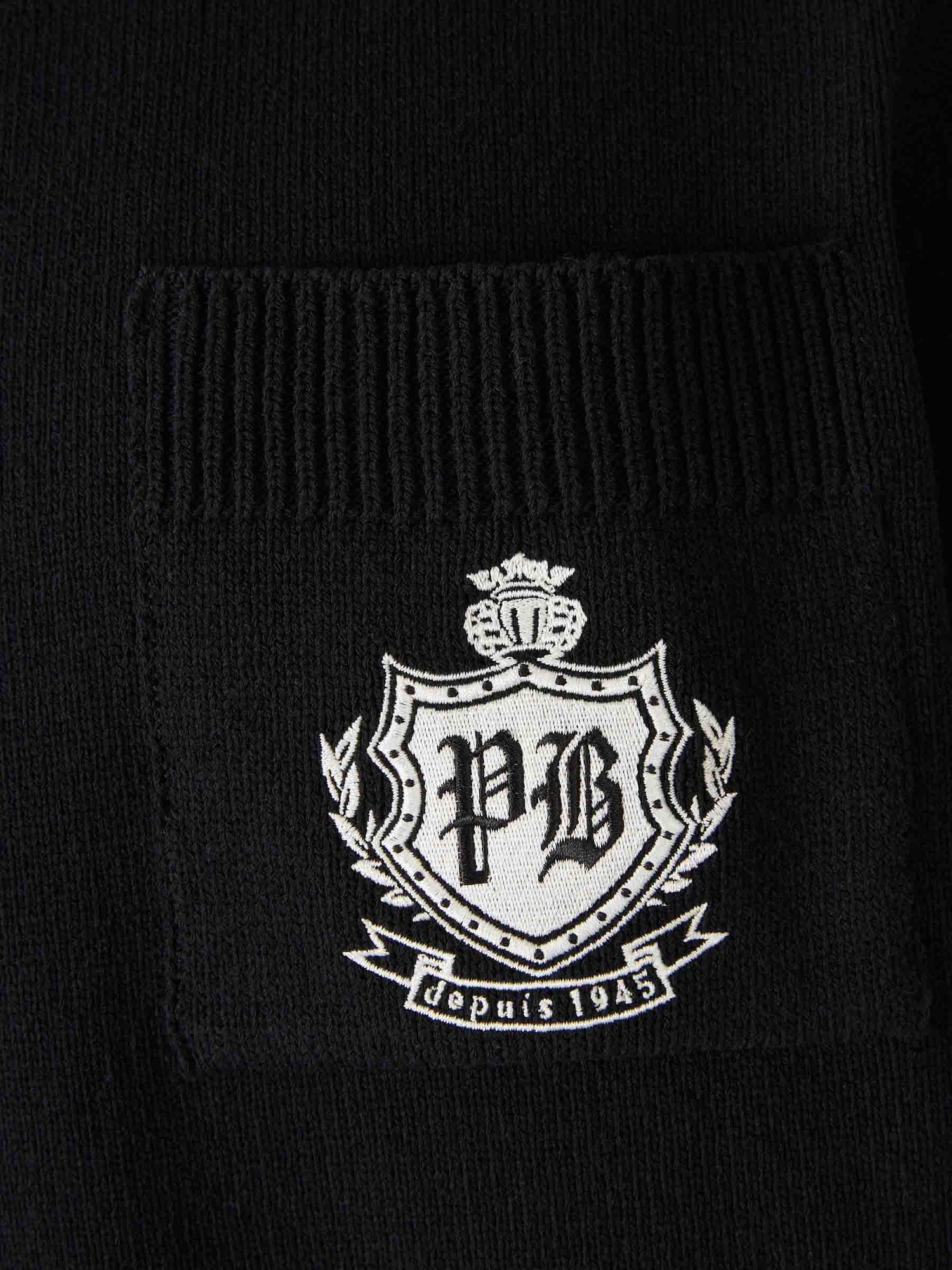 Outlet online Balmain Hombre Polo Punto Logo color Negro sku 552-001622 01 - Foto 4