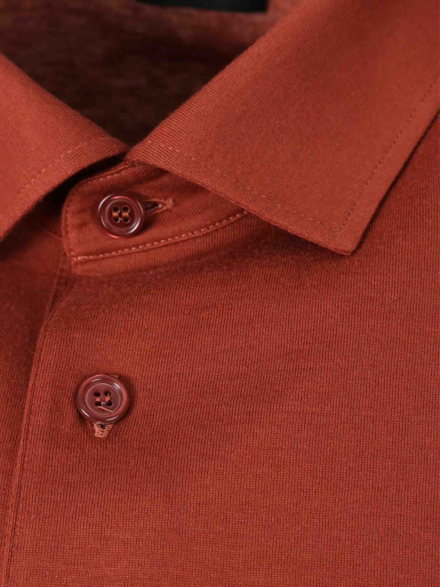 Outlet online Brioni Hombre Polo Jersey Cachemira color Terracota sku 552-001623 01 - Foto 3
