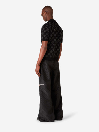 Outlet online Casablanca Hombre Polo Monograma Jacquard color Negro sku 552-001627 01 - Foto 3