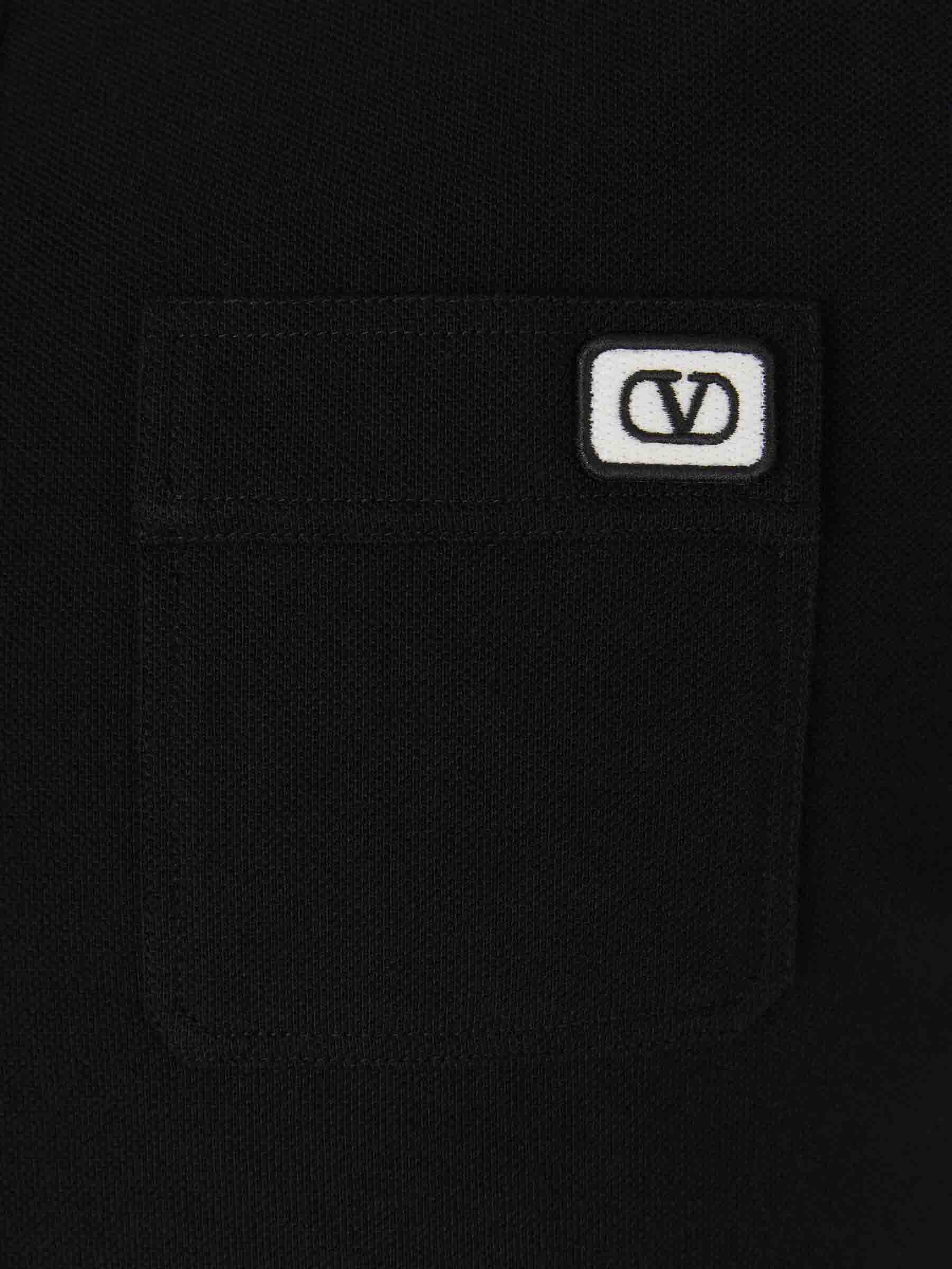 Outlet online Valentino Hombre Polo Parche VLogo color Negro sku 552-001630 01 - Foto 4