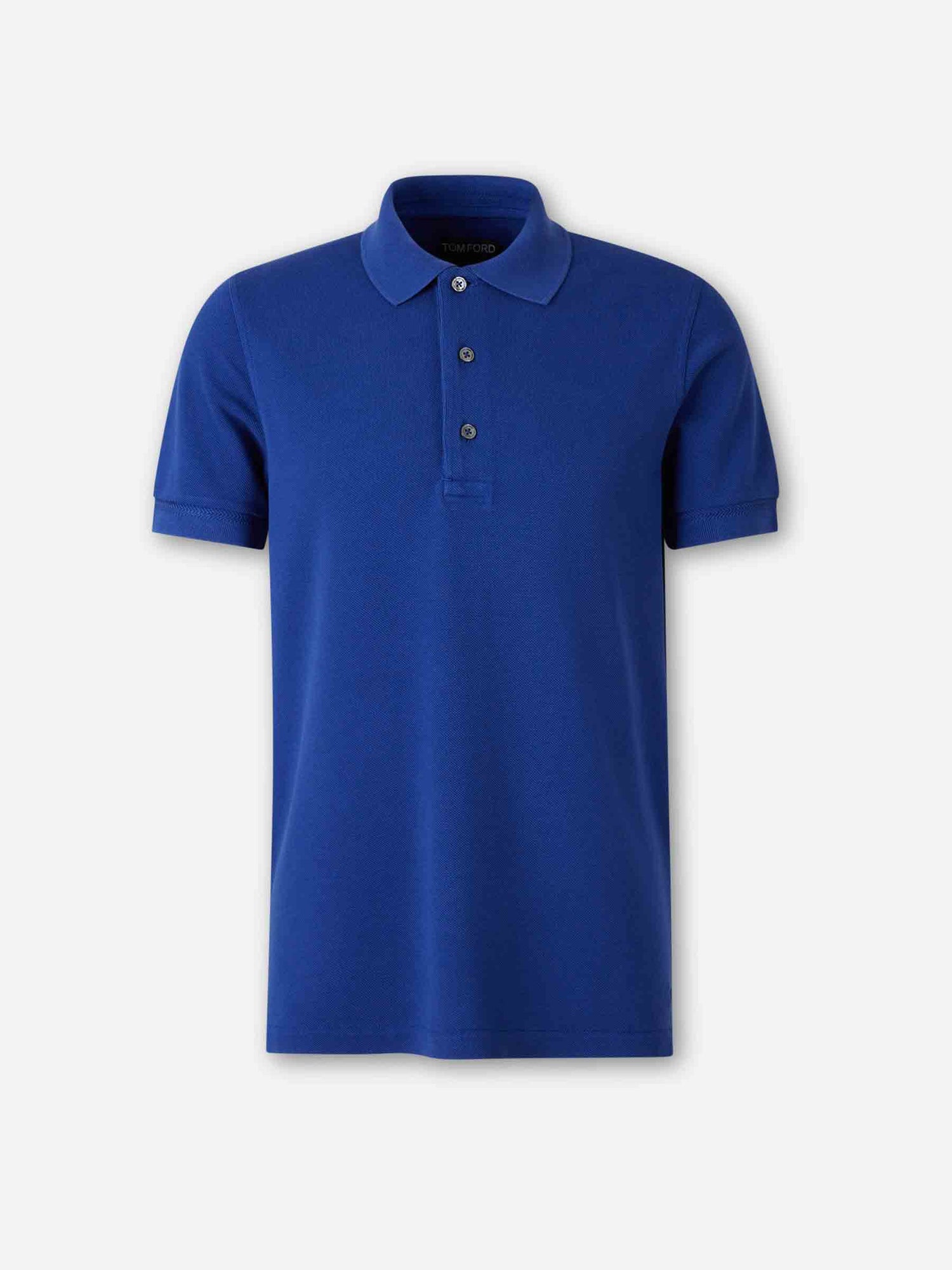 Outlet online Tom Ford Hombre Polo Liso Algodón color Azul Cobalto sku 552-001662 04 - Foto 1
