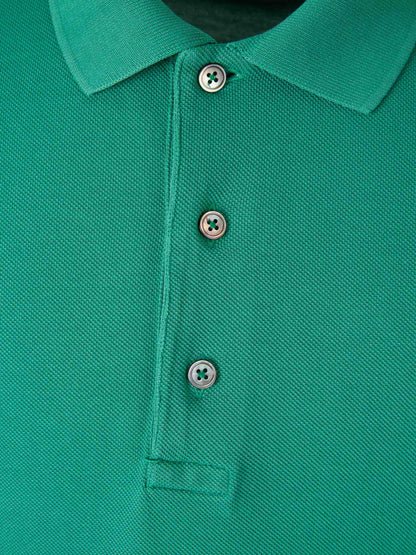 Outlet online Tom Ford Hombre Polo Liso Algodón color Verde sku 552-001662 05 - Foto 3