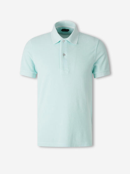 Outlet online Tom Ford Hombre Polo Manga Corta color Azul Celeste sku 552-001663 03 - Foto 1