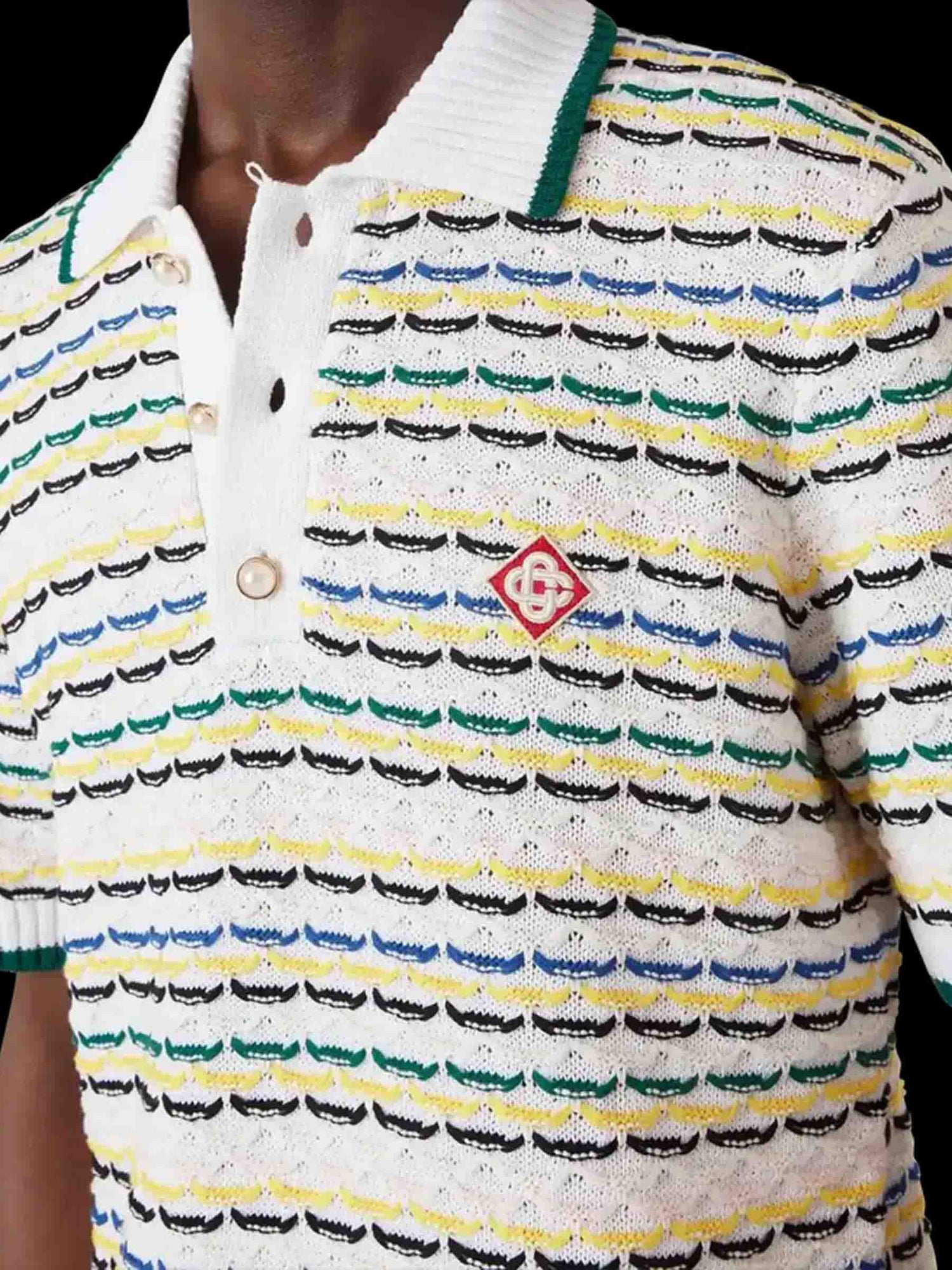 Outlet online Casablanca Hombre Polo Punto Calado color Multicolor sku 552-001679 01 - Foto 4