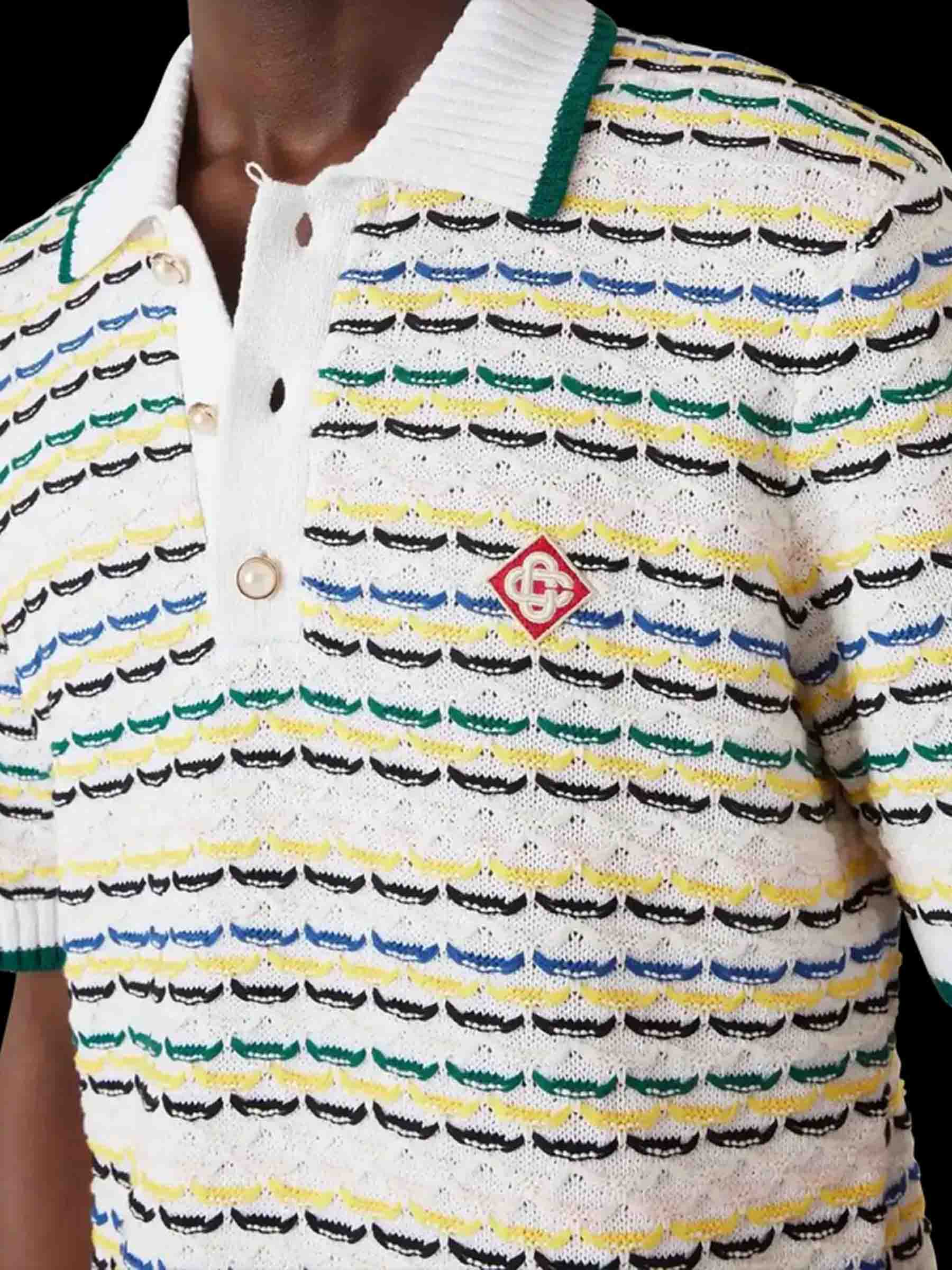 Outlet online Casablanca Hombre Polo Punto Calado color Multicolor sku 552-001679 01 - Foto 4