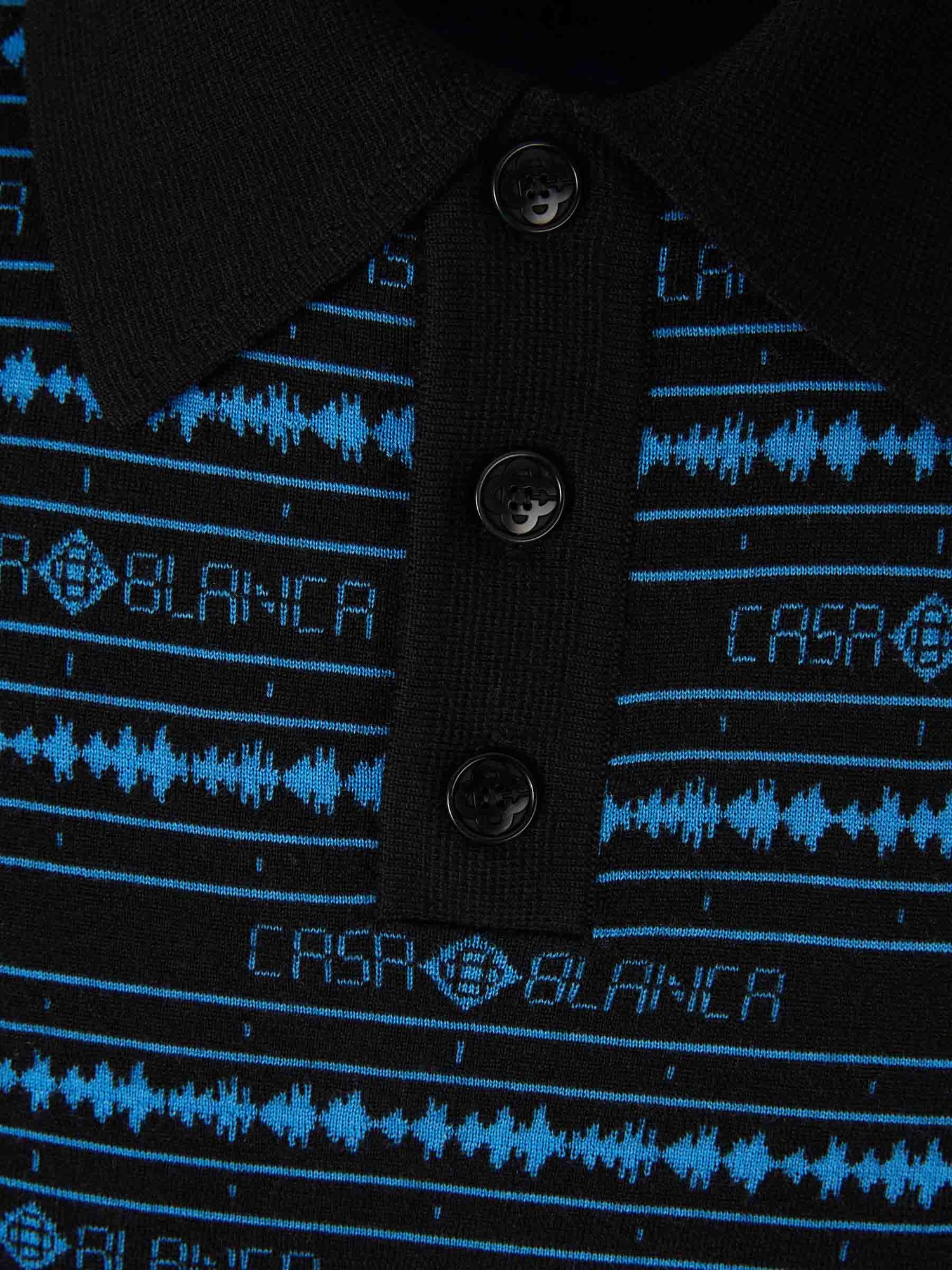 Outlet online Casablanca Hombre Polo Manga Corta color Negro sku 552-001681 01 - Foto 3