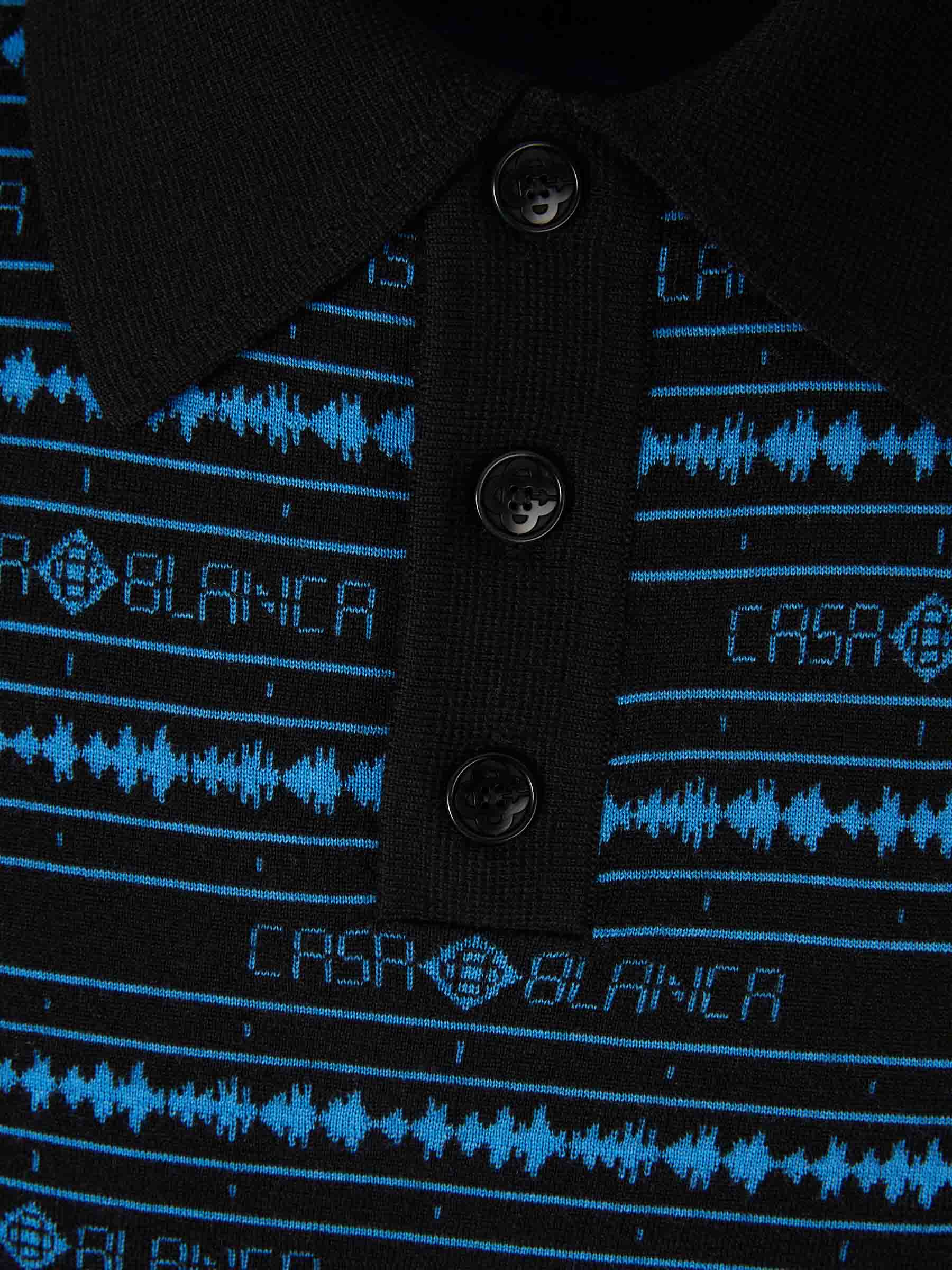 Outlet online Casablanca Hombre Polo Manga Corta color Negro sku 552-001681 01 - Foto 3