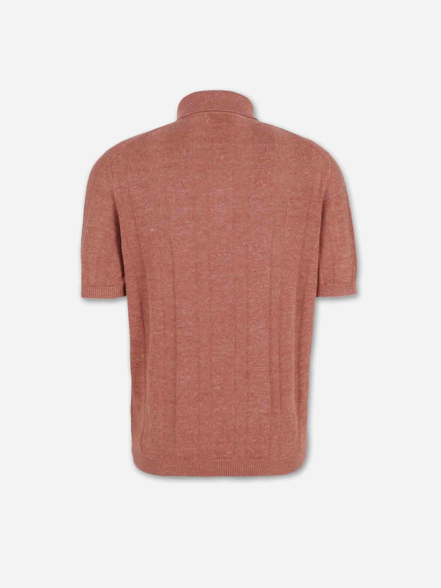 Brunello Cucinelli Hombre Barcelona Polo Punto Lino color Terracota sku 552-001684 01 - Foto 2