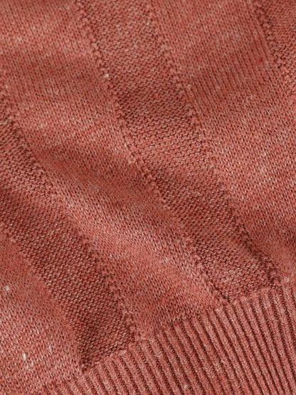 Brunello Cucinelli Hombre Barcelona Polo Punto Lino color Terracota sku 552-001684 01 - Foto 4