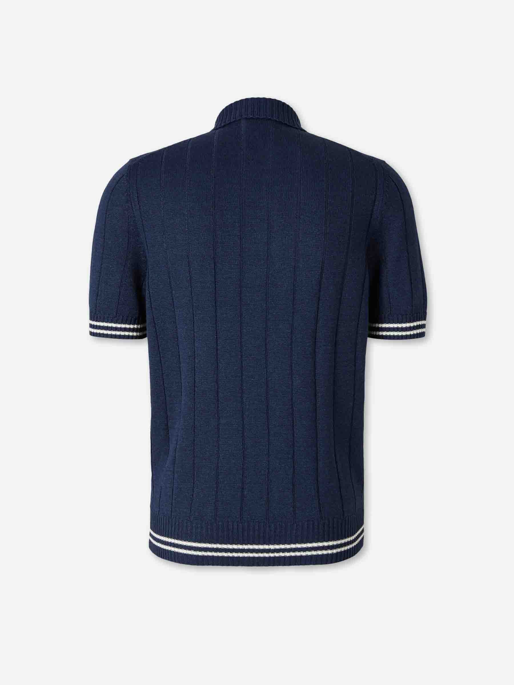 Outlet online Santa Eulalia Hombre Polo Punto Lino color Azul Marino sku 552-001695 01 - Foto 2