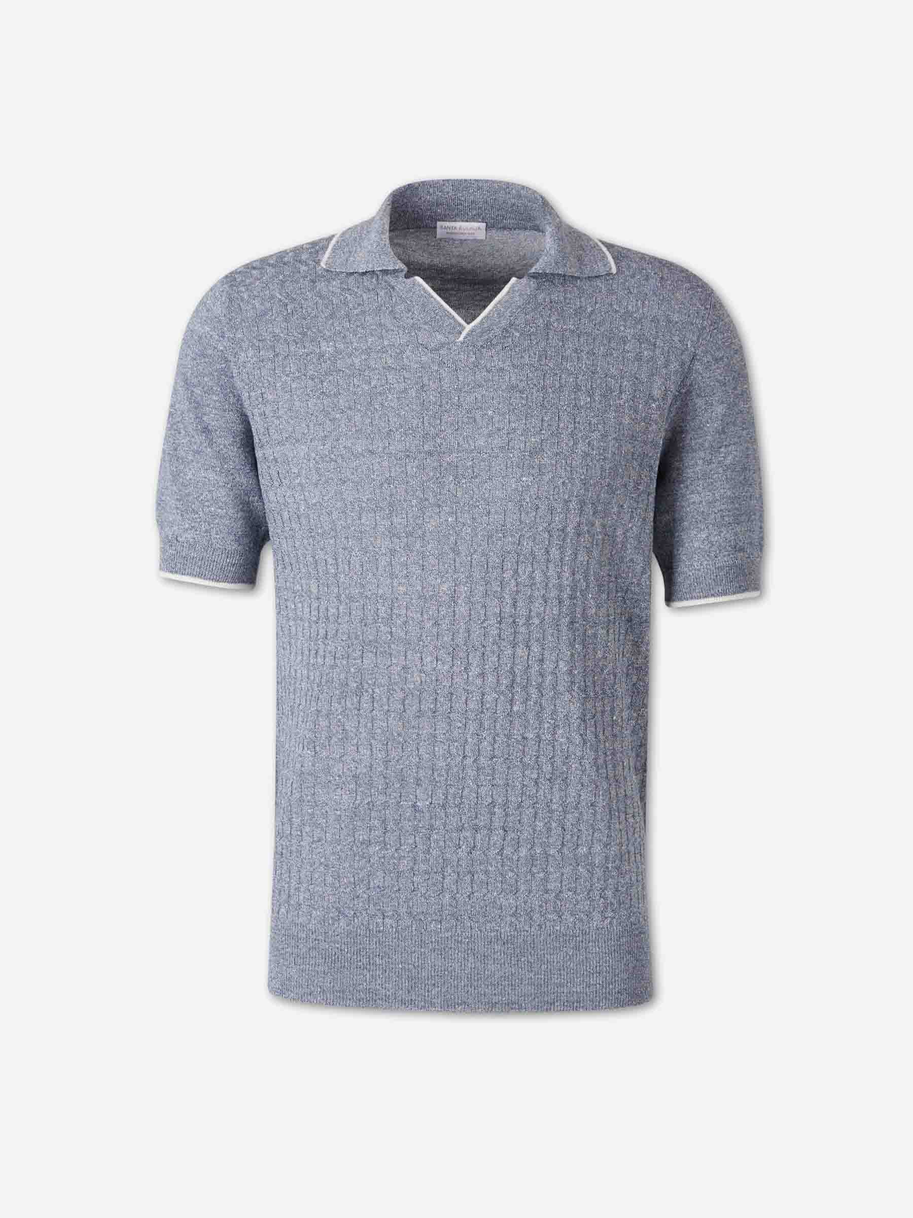 Santa Eulalia Hombre Barcelona Jersey Fino Manga Corta color Azul sku 552-001715 02 - Foto 1