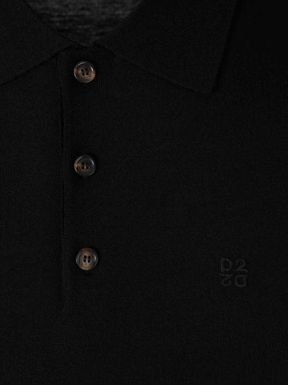Dsquared2 Hombre Barcelona Polo Punto Fino color Negro sku 552-001725 01 - Foto 3