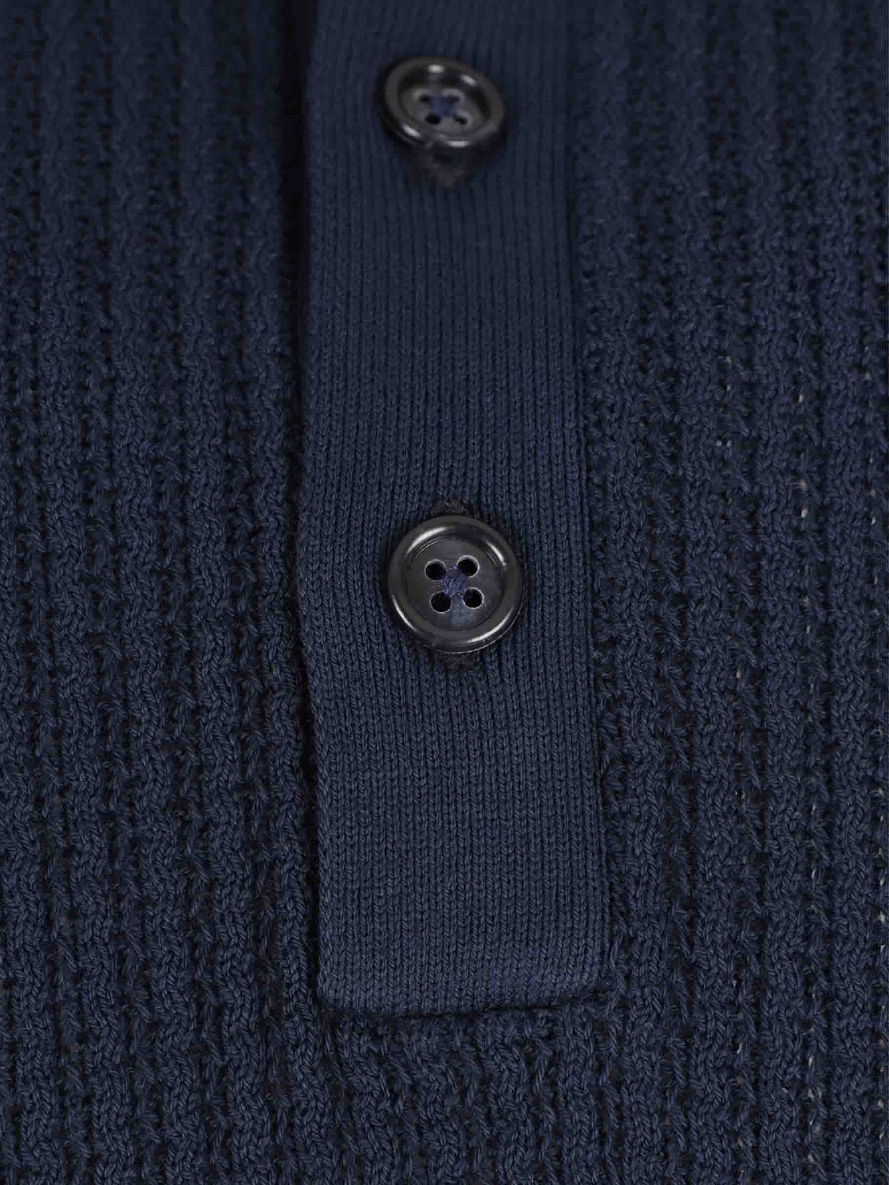Santa Eulalia Hombre Barcelona Polo Punto Canalé color Azul Marino sku 552-001730 02 - Foto 4